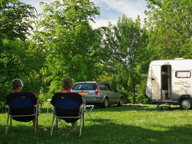 Camping avec une caravane